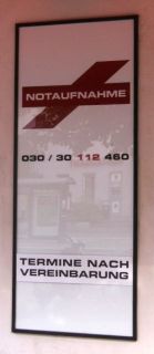 Schild 13 - Notaufnahme